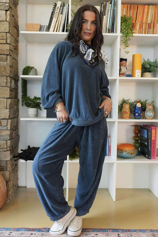Terry B Classic Relaxed Pant Denim